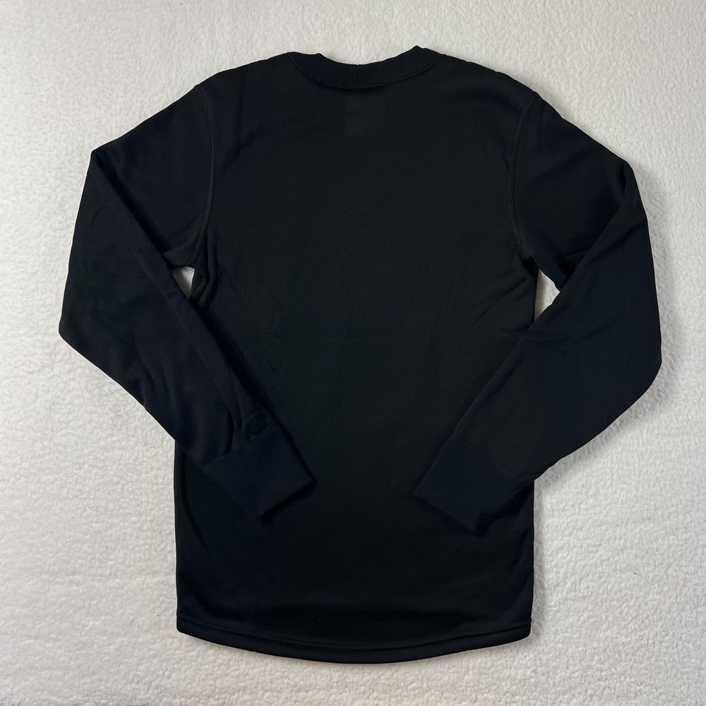Carhartt Heavyweight Thermal Polyester Crewneck Top Black Men's Size S VTG NWT - Picture 2 of 15